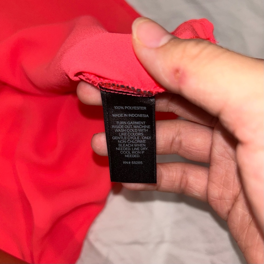 Express Red Button Down - Picture 4 of 10